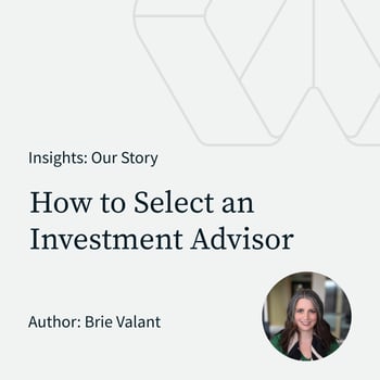 How to Select an Investment Advisor