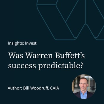 Was Warren Buffett's success predictable?